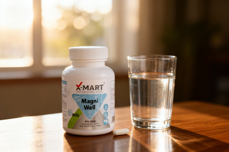 نحوه مصرف قرص مگنی ول با یک لیوان آب